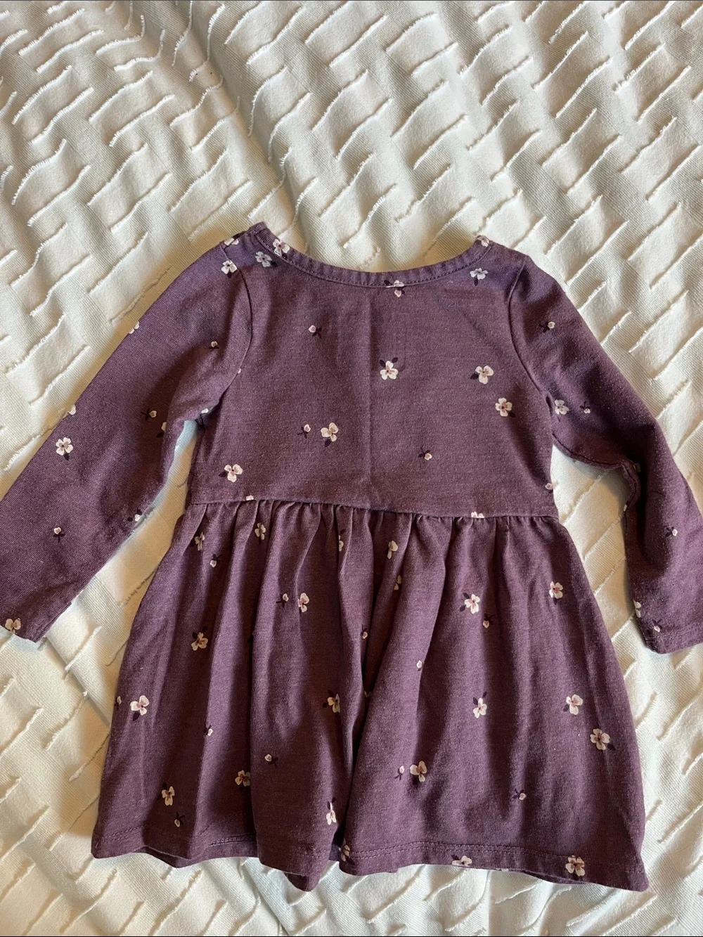 Girls' 3-Pack Dress Set - Floral, Denim & Plum - Size 12m